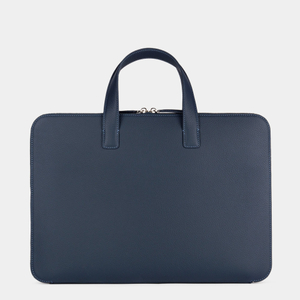 Сумка для MacBook Pro 16 - 17 из кожи теленка, синего цвета