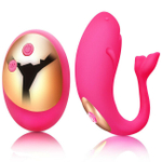 Виброяйцо с пультом ДУ Shark Vibrating Egg (Цвет: розовый)