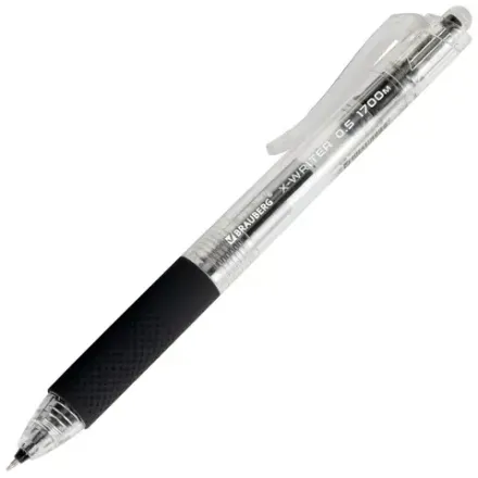 Ручка гелевая автоматическая Brauberg X-Writer 1700, чёрная, 0.5мм