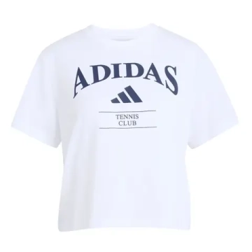 Женская теннисная футболка Adidas Heritage Tennis Graphic - white