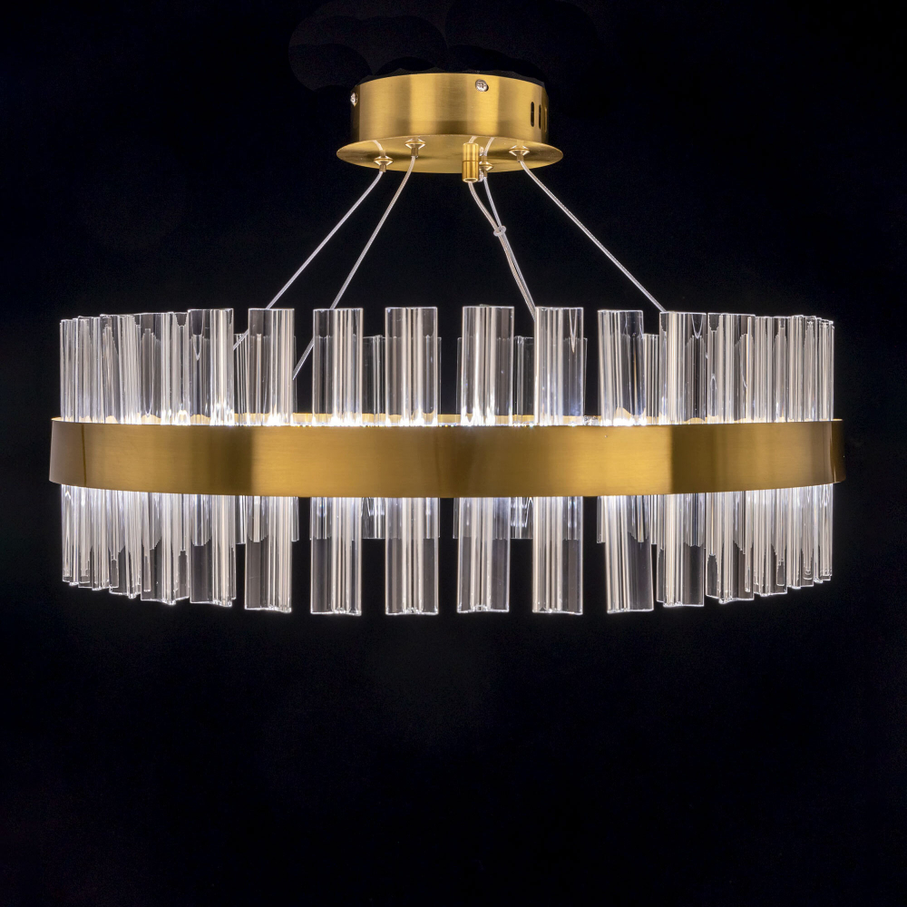 Citilux Рианна CL337053 LED Люстра хрустальная с пультом Бронза