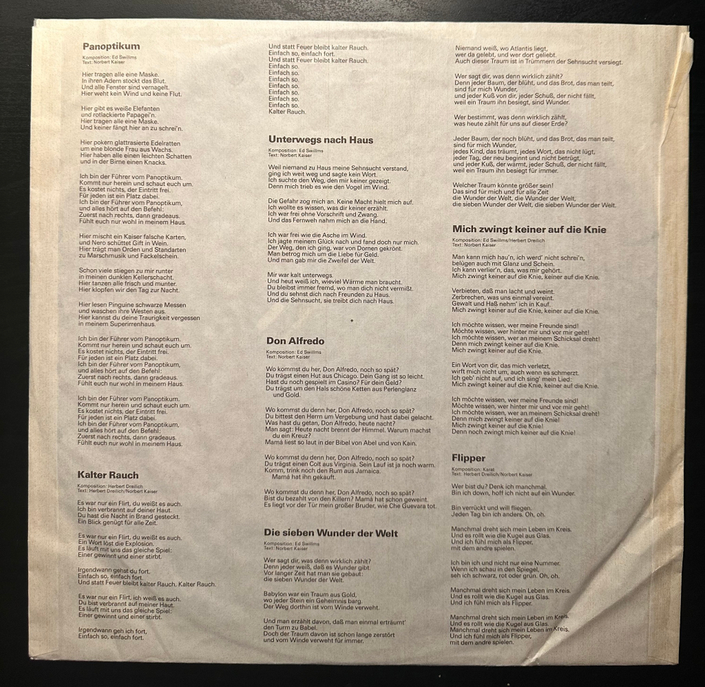 Karat - Die Sieben Wunder Der Welt (Германия 1984г.)