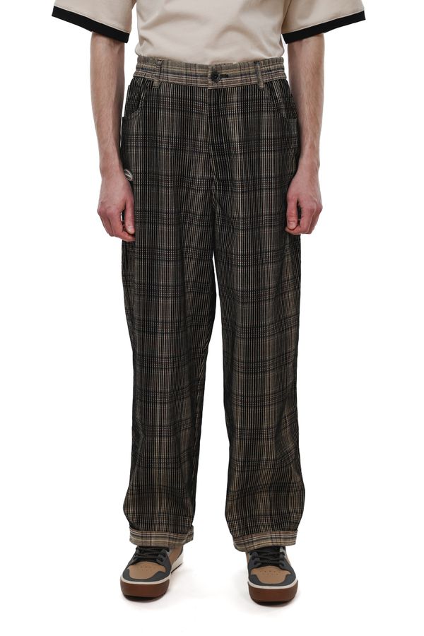 Брюки Velvet Tartan коричневые / черные - фото 5