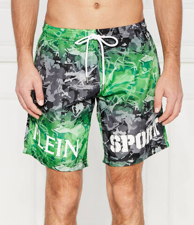 Шорты для плавания Plein Sport - зеленый(PS24MBL05)