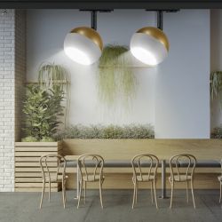 Трековый светильник однофазный ЭРА TR46 - GX53 MG под лампу GX53 матовое золото | Однофазные светильники под лампу