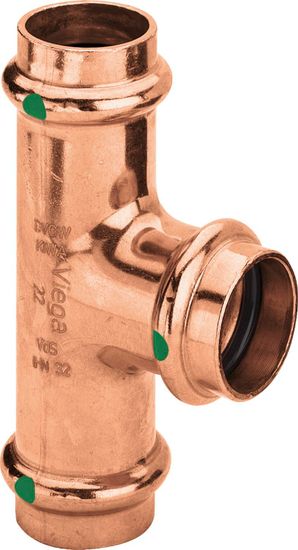 Тройник пресс Viega Profipress 18х18х18 с SC-Contur (серия 2418)