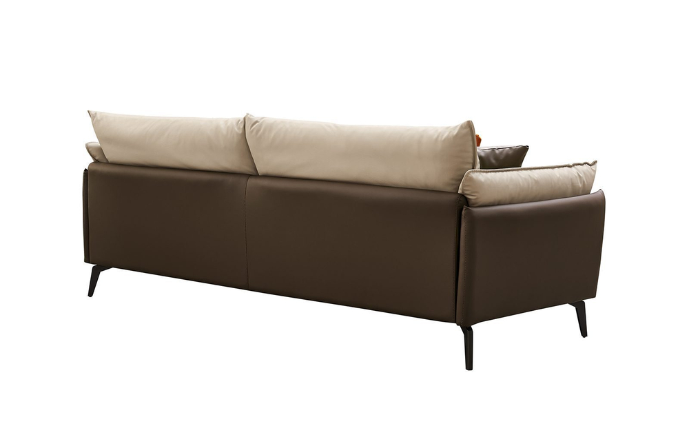 Диван ELEGANTE NAPPA SF015 (3-х местный)  бежевый 6615-коричневый