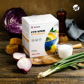 Суп-пюре с курицей со сливками