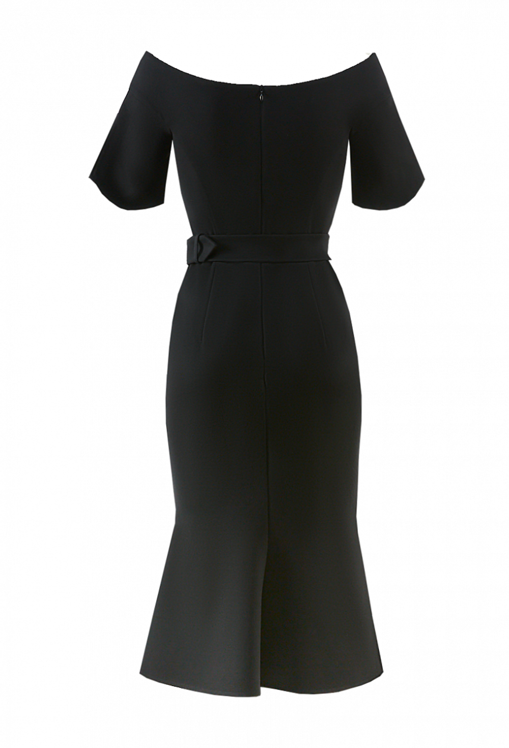 Трикотажное платье чёрное 23-01-20 SS