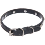 Ошейник для собак и кошек со стразами «На стиле», цвет черный, 1см, размер XS, 20*25см (лейбл)