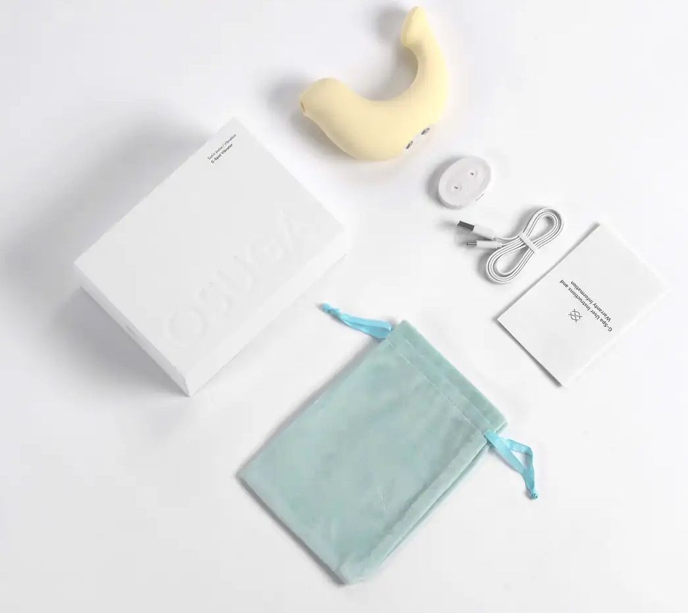 Желтый вибростимулятор G-spa для G-точки и клитора (Цвет: желтый)