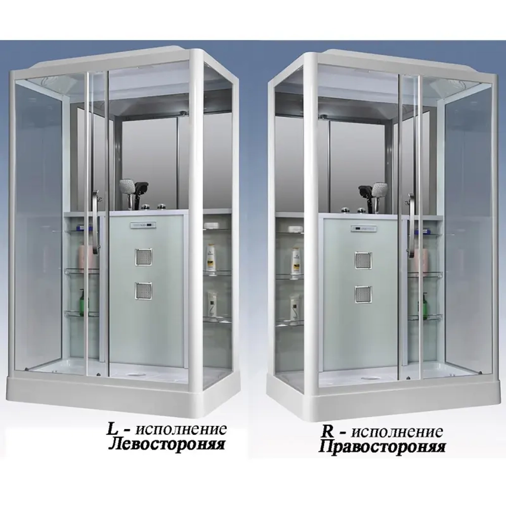 Душевая кабина Grossman Alba GR128R (90x135x225) дверь раздвижная,3 места