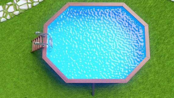 Морозоустойчивый сборный бассейн 500 х 370 см &quot;Селенга&quot; овальный