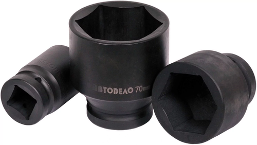 Головка ударная 50мм, 6-гранная, под квадрат 1" АвтоДело 38429