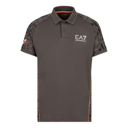 Мужское теннисное поло EA7 Polo Men - Anthracite, Orange