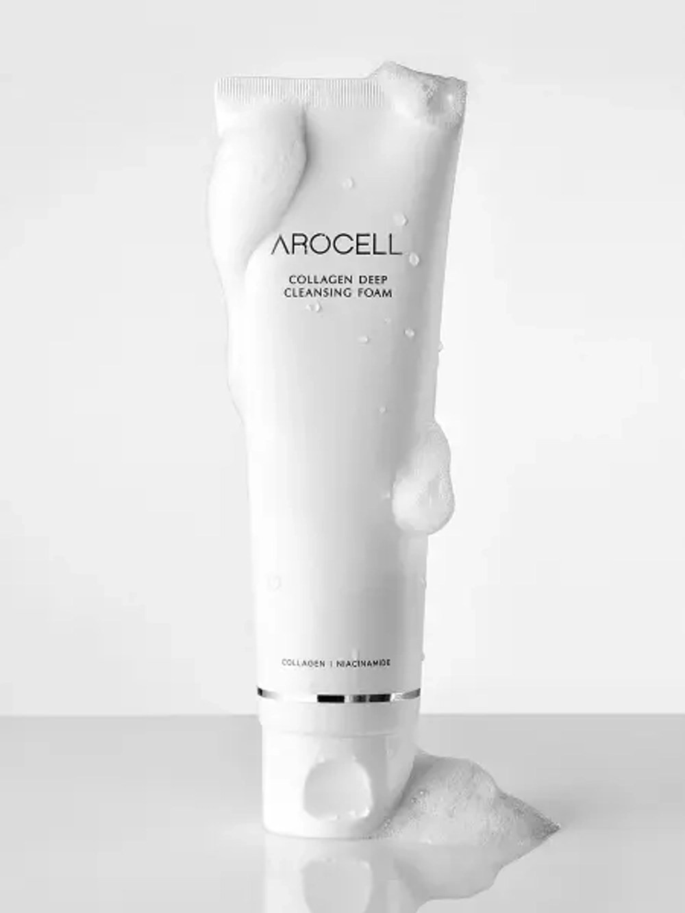 Коллагеновая пенка для глубокого очищения кожи AROCELL Collagen Deep Cleansing Foam 120мл