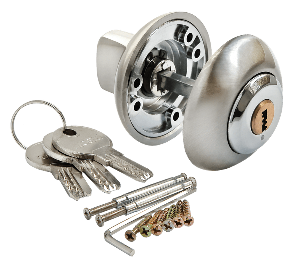 Завертка сантехническая MORELLI с ключом MH-CYL SN/CP Цвет - Белый никель/полированный хром