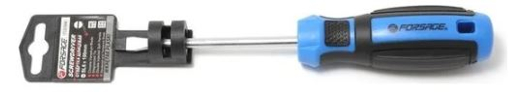 Отвертка  6,0*100мм ПЛОСКАЯ Магнитная Forsage SL 7131006