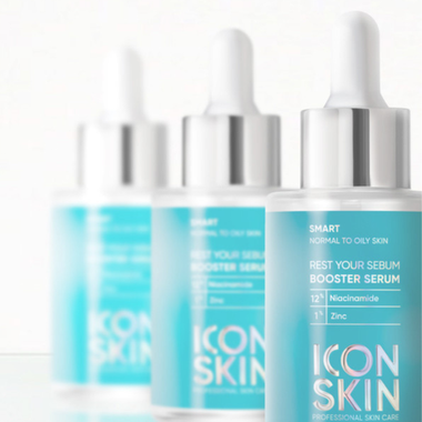 Себорегулирующая сыворотка-концентрат с ниацинамидом ICON SKIN SMART Rest Your Sebum Booster Serum