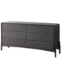 Комод G38, 160х78 см, черный шпон ясеня