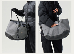 Сумка Nothomme Blue Minimalist Structured Tote Bag Urban Commuter Outdoor Sports Seam Sealing Waterproof Firm Large-Capacity Tote Bag