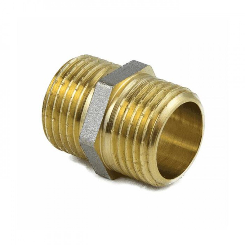 Ниппель лат никель Ду 50 (2") НР VALFEX VF.582.N.2 НР Ру 40