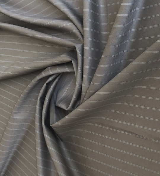 Костюмная вискоза принт полоска, беж