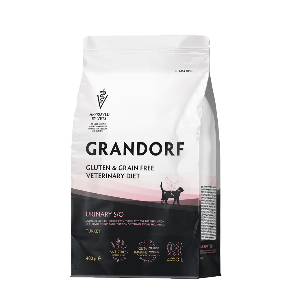 GRANDORF VETDIET Urinary S/O Turkey - ВЕТДИЕТА для кошек против струвитных мочевых камней.