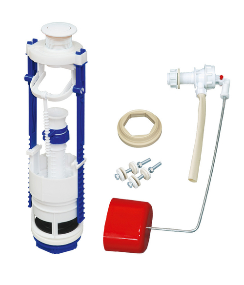 Арматура сантехническая кнопочная, клапан боковой шаровый