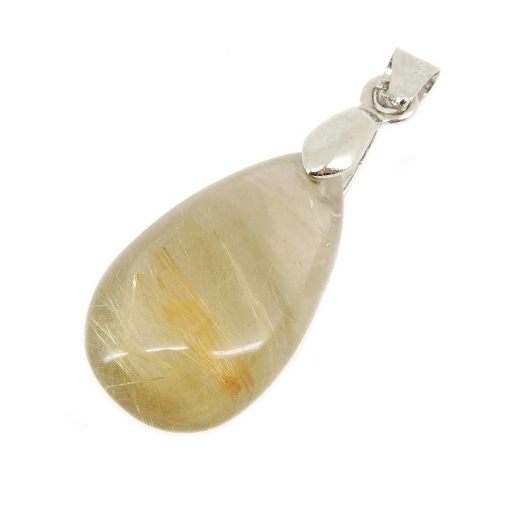 Кулон "Венера" дымчатый кварц- волосатик