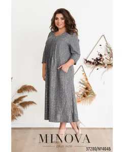 Платье 404Б-серый Minova