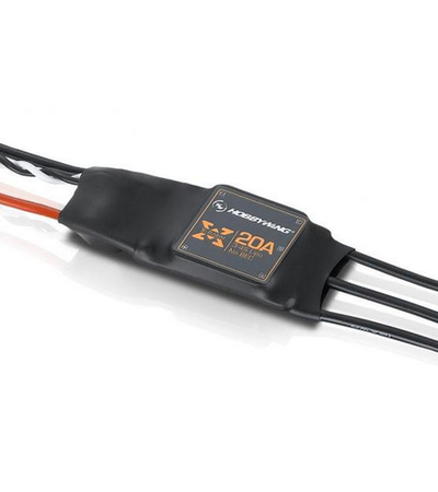 Бесколлекторный регулятор Hobbywing XRotor-20A-Wire Leaded (-, )