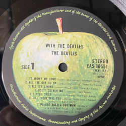 Винтажная виниловая пластинка LP With The Beatles (Japan 1976) (Obi)