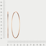 Серьги-конго женские из розового золота 585 пробы без вставок (арт. 021061)