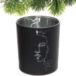 Подсвечник «Нежный силуэт» 8,5*10 см, Черный