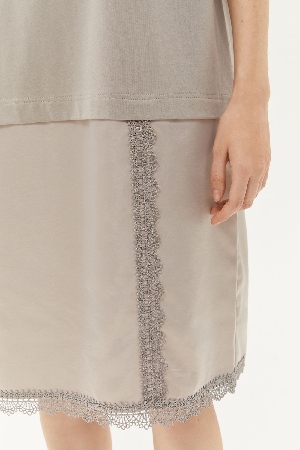 Платье с кружевом (Dark fantasy), серое