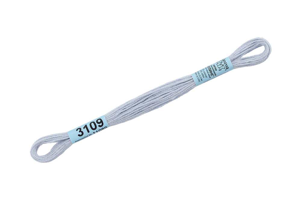 Мулине "Gamma", 100% хлопок , 8 м, №3109