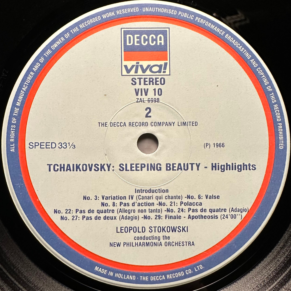 Чайковский - Лебединое озеро, Спящая красавица. Лучшие моменты (Голландия 1981г.)