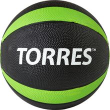 Медбол TORRES AL00224, 4кг., черно-зеленый