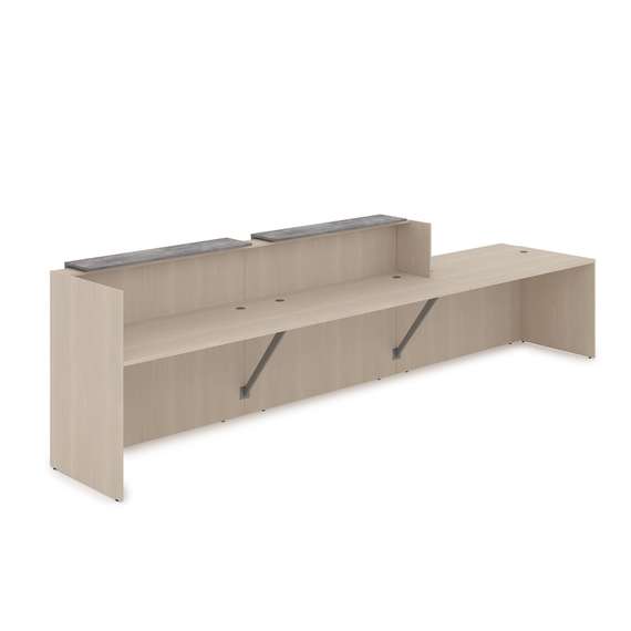 1КРС-ДС.008 Комплект Ресепшн с фартуком ЛДСП (4232*901*1161) (без подсветки)