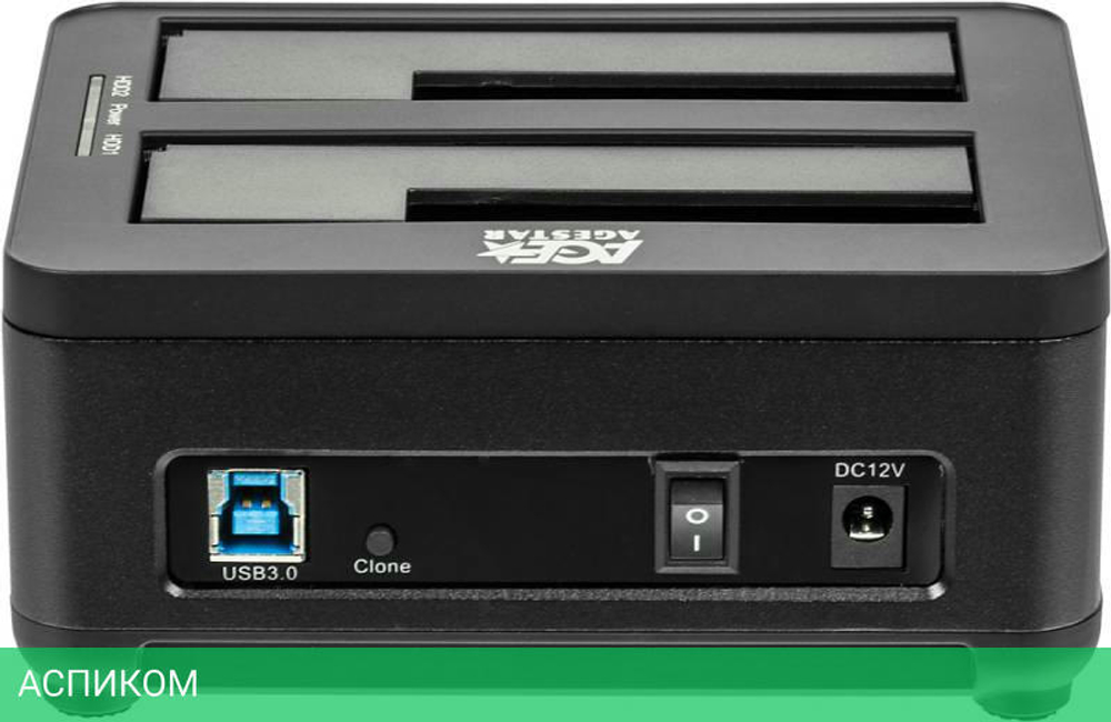 Бокс для накопителя AgeStar 3UBT8 черный