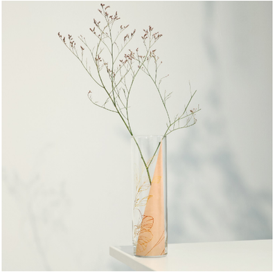 Ваза для цветов стекло «Амелия» для цветов, прямая, 26,3 см, 1,1 л.