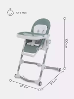 Стол-стул RANT "CANDY" RH501 Ocean Green