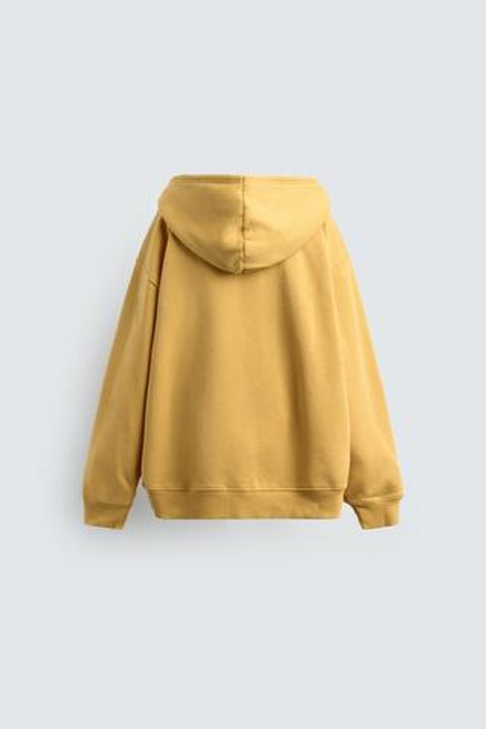 ZARA Х DISNEY ХУДИ MICKEY + PLUTO С КАПЮШОНОМ, ЖЕЛТЫЙ