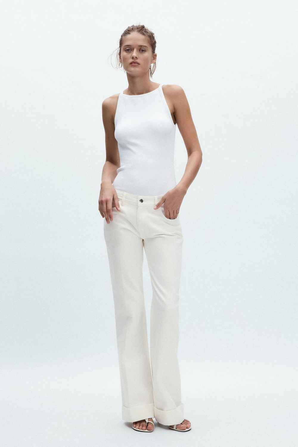 ZARA ТОП, БЕЛЫЙ