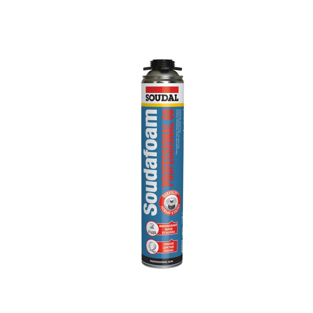 Пена монтажная проф. SOUDAL (Соудал) Professional 60 (летняя) 750мл ...