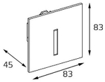 Встраиваемый светильник Italline DL 3020 DL 3020 white