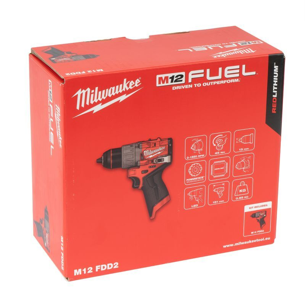 Шуруповерт Milwaukee M12 FDD2-0 12В