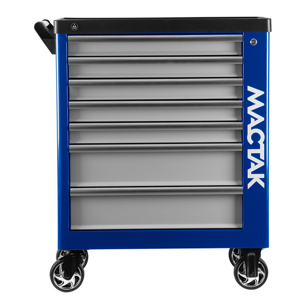 МАСТАК (521-07580B) Тележка инструментальная, 7 выдвижных ящиков, "НОВА", синяя