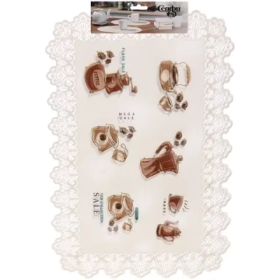 Салфетка на стол 45*30см в наборе 2шт «Кофе»